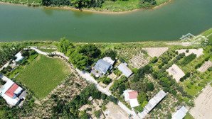 đất xây nhà vườn view sông xinh đẹp, hòa nhơn, 150m2 đất ở toàn bộ có 2 lô liền kề.