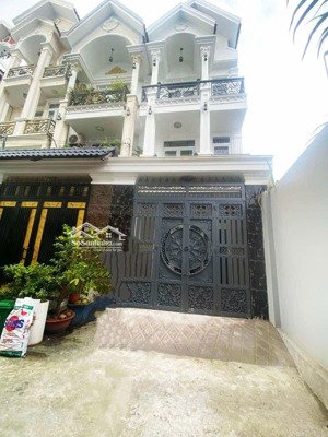 nhà 4 tầng btct mái thái sang trọng, 75m2, 4pn, 4wc, hẻm xe hơi lê văn khương, gần chợ thiếc. q.12