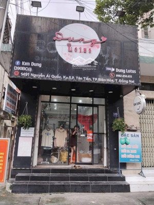 nhà 2 mặt tiền đường chính nguyễn ái quốc (ngay chợ phúc hải), 3,7x11= 42m2, nở hậu 3,9m, thuê 10tr