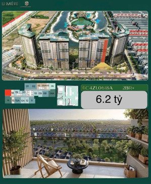 bán chung cư cao cấp tại lumiere springbay, căn góc, view ngắm pháo hoa, 6,2 tỷ, 68m2, 2pn