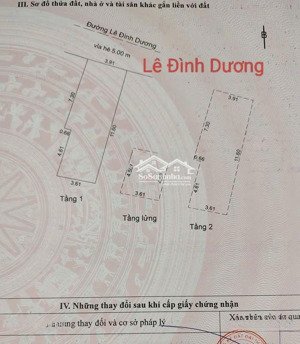 nhà 2.5 tầng mặt tiền đường 10m5 lê đình dương, cạnh cầu rồng, nguyễn văn linh. s= 45m2 , giá:11tỷ