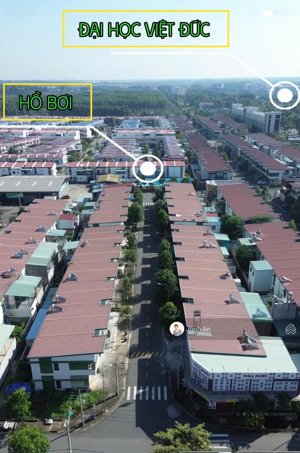 bán căn 2 tầng cạnh hồ bơi kđt oasis city, 80m2 full thổ cư, sổ sẵn, hỗ trợ vay, giá tốt 1.75 tỷ