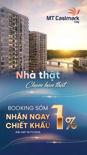 chỉ còn 1 ngày nữa để nhận chiết khấu cho căn 2pn sẵn sổ giá tầm 3 tỉ do gamuda land vận hành