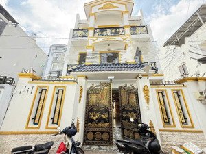 nhà 3 tầng 7.1m x 18.5m - hxh phú thuận - nội thất cao cấp - 4pn giá 9.9 tỷ