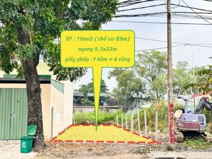 cực rẻ - gấp bán nền đất thổ cư 116m2 (5.3x22m) mặt tiền đường ngô chí quốc, p. bình chiểu, thủ đức