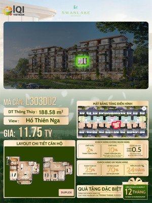 trung tầng swanlake duy nhất từ chủ đầu tư