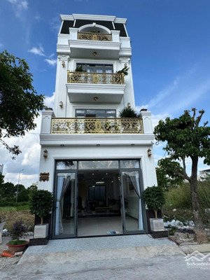 nhà 4 tầng, sân thượng, diện tích 80m2, xe hơi ngủ trong nhà - kdc anh tuấn, huỳnh tấn phát, nhà bè