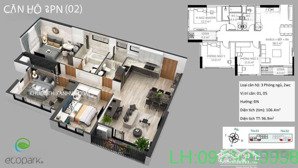 bán nhanh siêu phẩm căn hộ skyoasis, 3 ngủ, 97 m, view đảo, giá tốt nhất thị trường ecopark