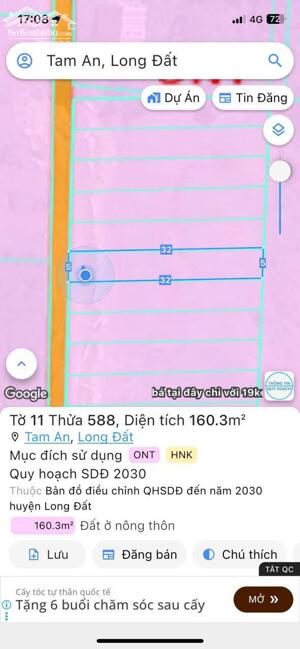 Bà chị kẹt tiền cần bán gấp lô đất tại Tam An- Long Điên cách biển chỉ 2km
