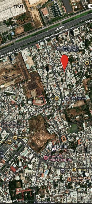 đất mặt tiền kinh doanh - trung tâm hiệp phú - 108m - ngang 5m - gần xa lộ hà nội - ngã tư thủ đức