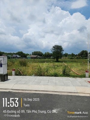 đất đẹp kdc tân phú trung, củ chi giá chỉ: 2 tỷ 150 triệu