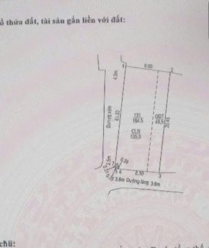 đất tổ dân phố tiên trượng, lô góc, mặt tiền 9m