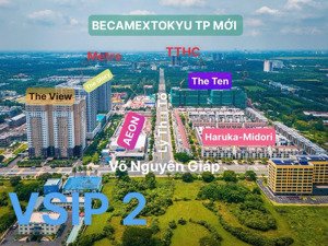nhà phố 2 mặt tiền ngay aeon ngay trung tâm hành chính 5.6 tỷ căn đã vat