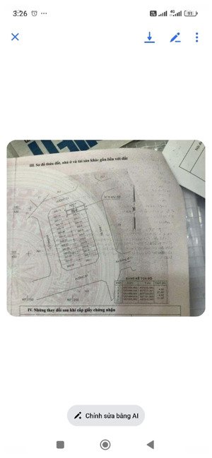 chủ gửi bán lô đất mặt tiền đường nhựa 94.5m vuông