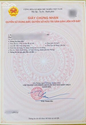 Bán đất Ngũ Phúc - Kiến Thuỵ - Hải Phòng