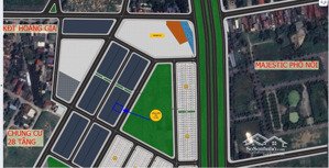 bán lô 100m² kđt phú gia view công viên 1.3ha trục chính vào chung cư cao tầng