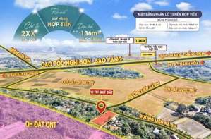 bán đất lô góc 2 mặt tiền tại hợp tiến triệu sơn thanh hóa diện tích 135,8m2, giá 2xx triệu