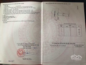 chủ ngộp bán gấp miếng đất thổ cư 5x22m giá 1 tỷ 380 đường hồ văn tắng xã tân phú trung, củ chi