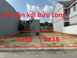 cặp đất biệt thự 6x18m/nền ngay gần kdl bửu long. chỉ 1 tỷ hơn nền