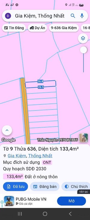 chỉ còn lô thổ cư duy nhất trong khu giá 580tr còn bớt. shr sang tên ngay. lh: 