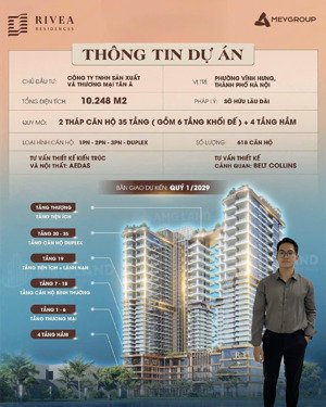 em dũng còn 5 suất ngoại giao tại rivea residences, đơn giá dự kiến chỉ 120tr/m2 full chiết khấu