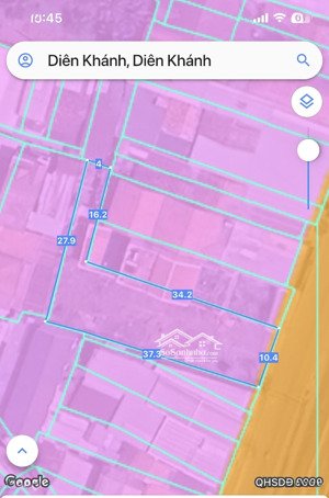 bán lô đất mặt tiền đường hùng vương - trung tâm diên khánh