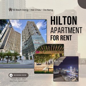 cho thuê căn hộ 1 phòng ngủ hilton - bạch đằng comlex view trực diện sông hàn - full nt cao cấp