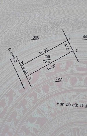 bán 72m2 la tinh đông la đường thông sát khu đấu giá x1. lh 