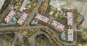 căn hộ căn góc đẹp nhất dự án eaton park 2pn | 75,2m2 | view hồ bơi + view sông | tầng trung