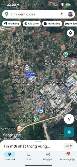 bán lô đất cách biển 7km, phường bắc nha trang 1tỷ350