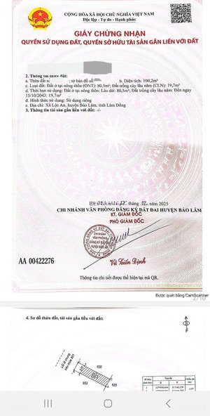 bán đất tại xã lộc an, bảo lâm, lâm đồng, 1,1 tỷ, 100m2, chính chủ giá cực tốt.