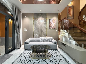 52m2 - hẻm xe hơi phan văn trị - bình thạnh - nhà mới leng keng - nội thất luxury - hơn 6t chút