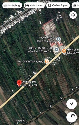 bán 11.150m2 đất mặt tiền lộ 61c vừa qua sát hạch lái xe hậu giang tầm 1km là tới, tp cần thơ