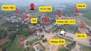 đúng 160tr/lô đất 115m2 tại trung tâm hành chính xã thạch quảng, đối diện kcn 140ha