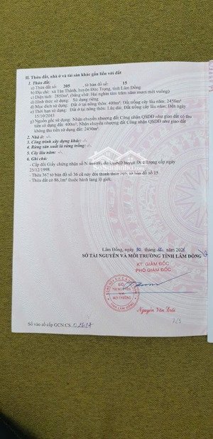 đất nền hiếm tại tân thành, đức trọng, lâm đồng, 3,9 tỷ, 2850 m2