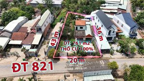 nhà mặt tiền đt821, trung tâm chợ lộc giang, đức hòa, long an, kẹt tiền bán gấp
