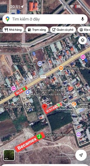 chủ cần bán 10m đất ngay becamex chơn thành cách quốc lộ 14 chỉ 100m, dân đông kín xây trọ bao vip