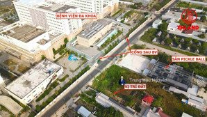 cho thuê 360m đất nguyễn thị minh khai - cổng sau bệnh viện đa khoa kg. lộ 8m lề 5m, 9x40m, nền cao