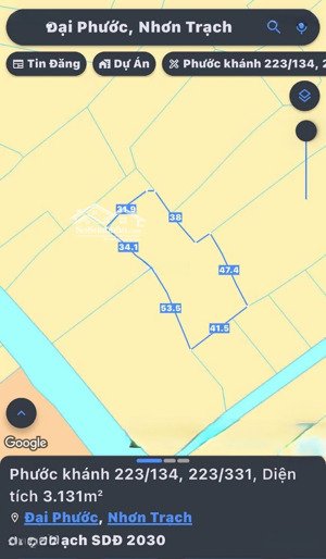 bán đất phước khánh, nhơn trạch, đồng nai. diện tích 3131m2, giá siêu tốt, giao dịch ngay hôm nay