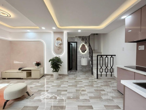 nhà đẹp full nội thất - phan văn trị - gần chợ bà chiểu - 27m2 - 3 pn - vài bước ra mặt tiền - 5.15