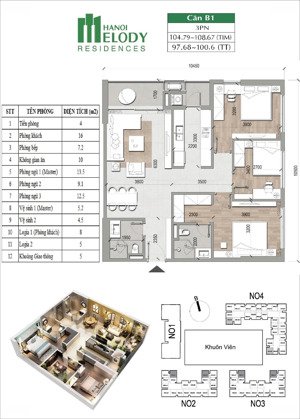 chính chủ bán căn 3pn diện tích 100m2 dự án chung cư hà nội melody, giá rẻ hơn cđt 20 giá