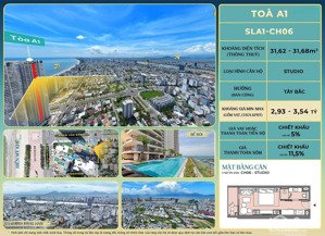 căn hộ studio the soleil đà nẵng view thành phố - giá full 2.6 tỷ (1 căn duy nhất)