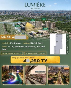 hàng hot penthouse tt chỉ 10,1 tỷ tới nhận nhà đẹp nhất kđt quận 2 view sát bên nhạc nước