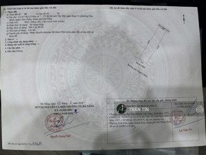 lô đất mặt tiền đường trần quang long, liên chiểu.