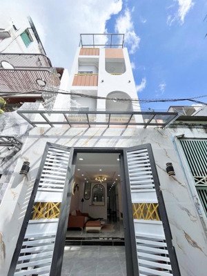 nhà 4 tầng mới - nằm ngay đỗ thừa luông và bình long - 66m2 - xe tải chạy - giá 8.5 thương lương.