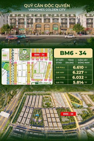 lên tiếp một căn đẹp tại vinhomes dương kinh liền kề giãn xây 70m² hướng đông nam