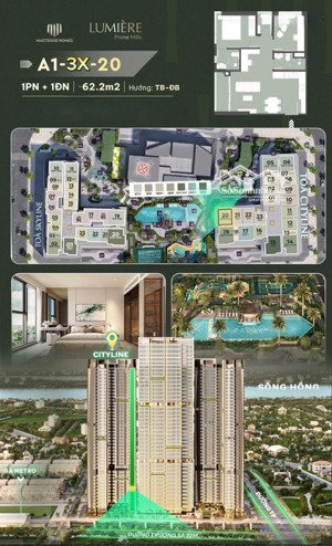 siêu phẩm căn 2pn view công viên và bể bơi nội khu tuyệt đẹp của tòa a1 cityline