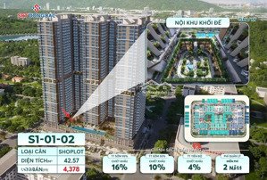 chỉ với 1,3 tỷ sở hữu ngay căn shophouse chân đế dự án sky m