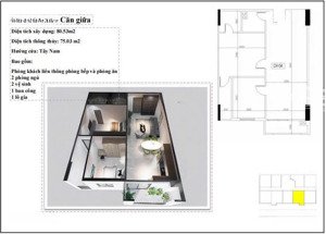 chính chủ bán chung cư huy hùng giá 43.5 triệu/m2, có thể cải tạo 3 phòng ngủ, rẻ nhất thị trường