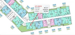 hàng độc quyền - 6,9 tỷ bao phí, 96,4 m2 trục g16, tầng thấp, view siêu đẹp sky forest residences